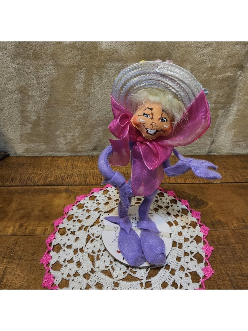 Annalee 2014 Edythe the Lavender Easter Spring Elf 9" Doll Spring Easter